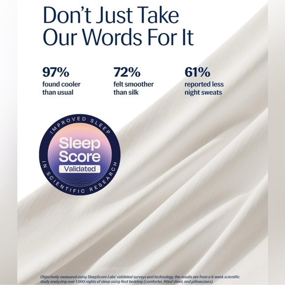 REST Evercool Cooling Comforter, Arctic White - King/Cali King 106"x90" OPEN BOX - Picture 6 of 13